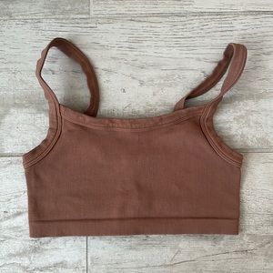Brown Bra Top / Crop Top